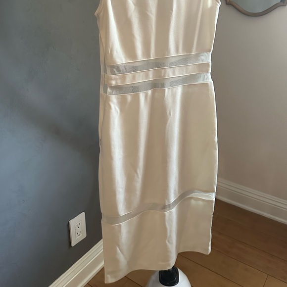 White Storee Cocktail Dress with mesh - Picture 4 of 4